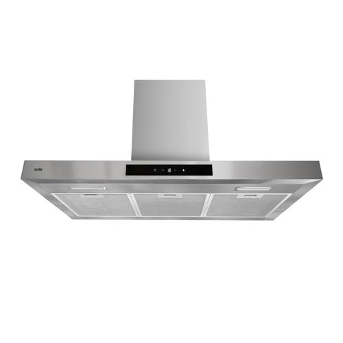 Campana decorativa Sole Onyx-T 1 motor 210w, 90 cm, 3 niveles de absorción, plateado