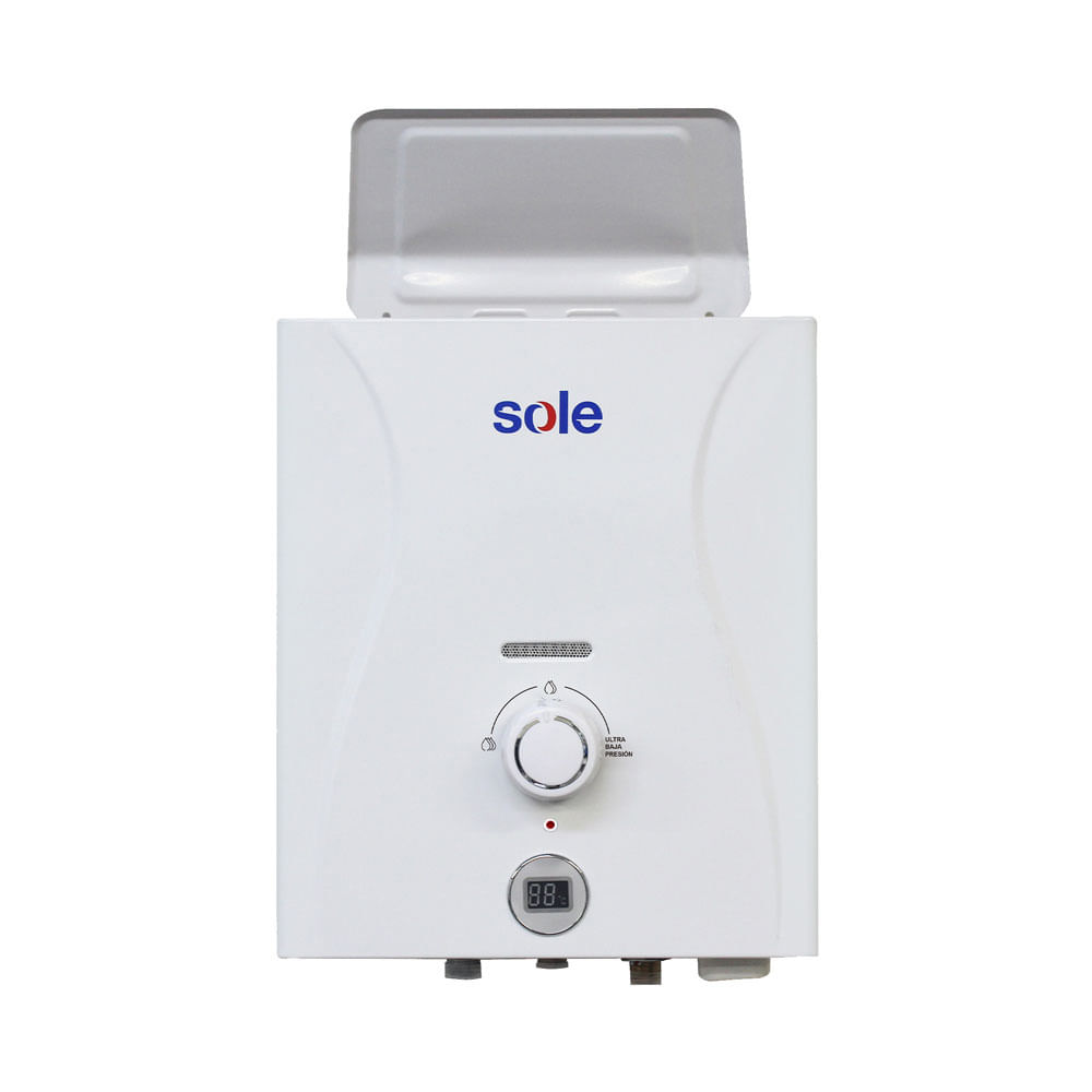 Calentador instantáneo Sole control total GLP 5.5L C/Acc, blanco