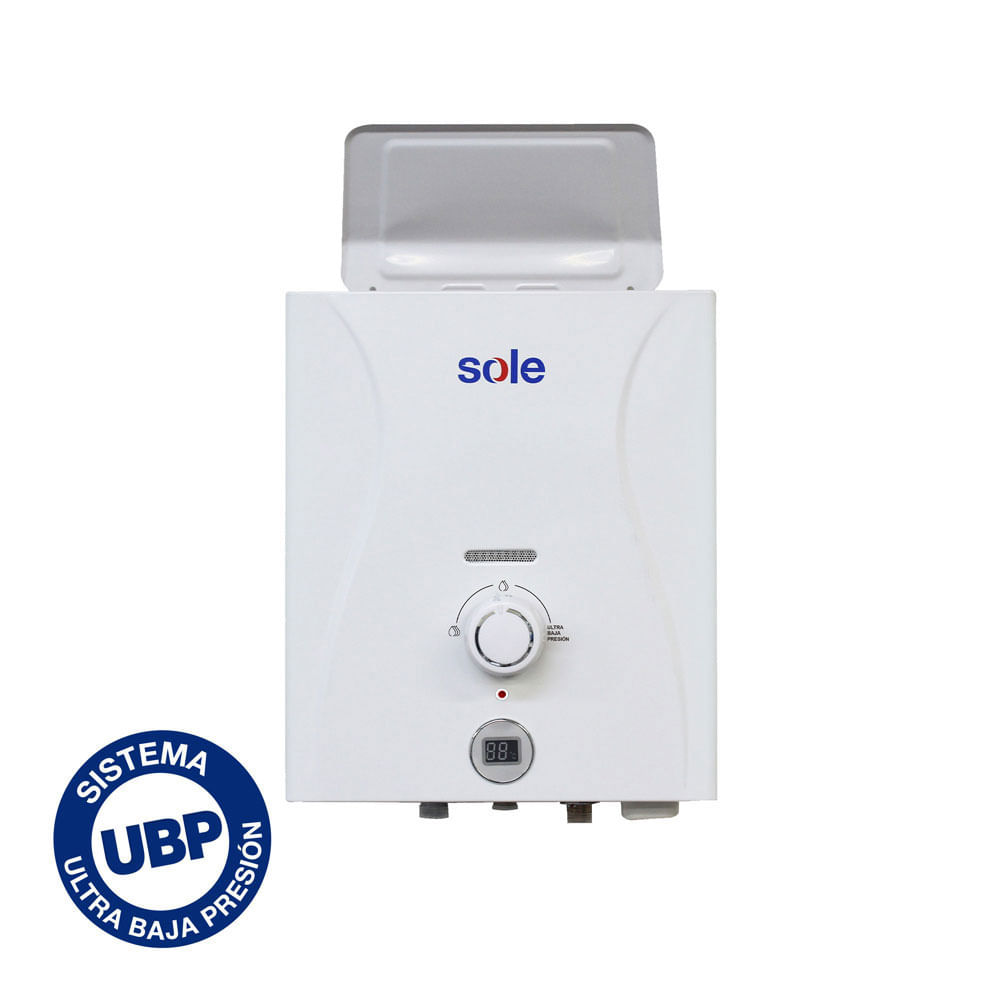 Imagen 2 del producto Calentador instantáneo Sole control total GLP 5.5L C/Acc, blanco