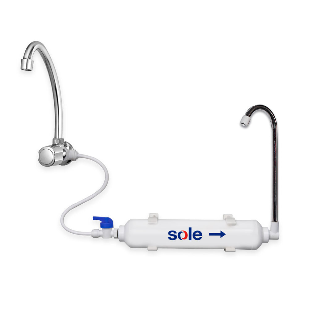 Purificador Sole premium en línea S/ lavadero, blanco