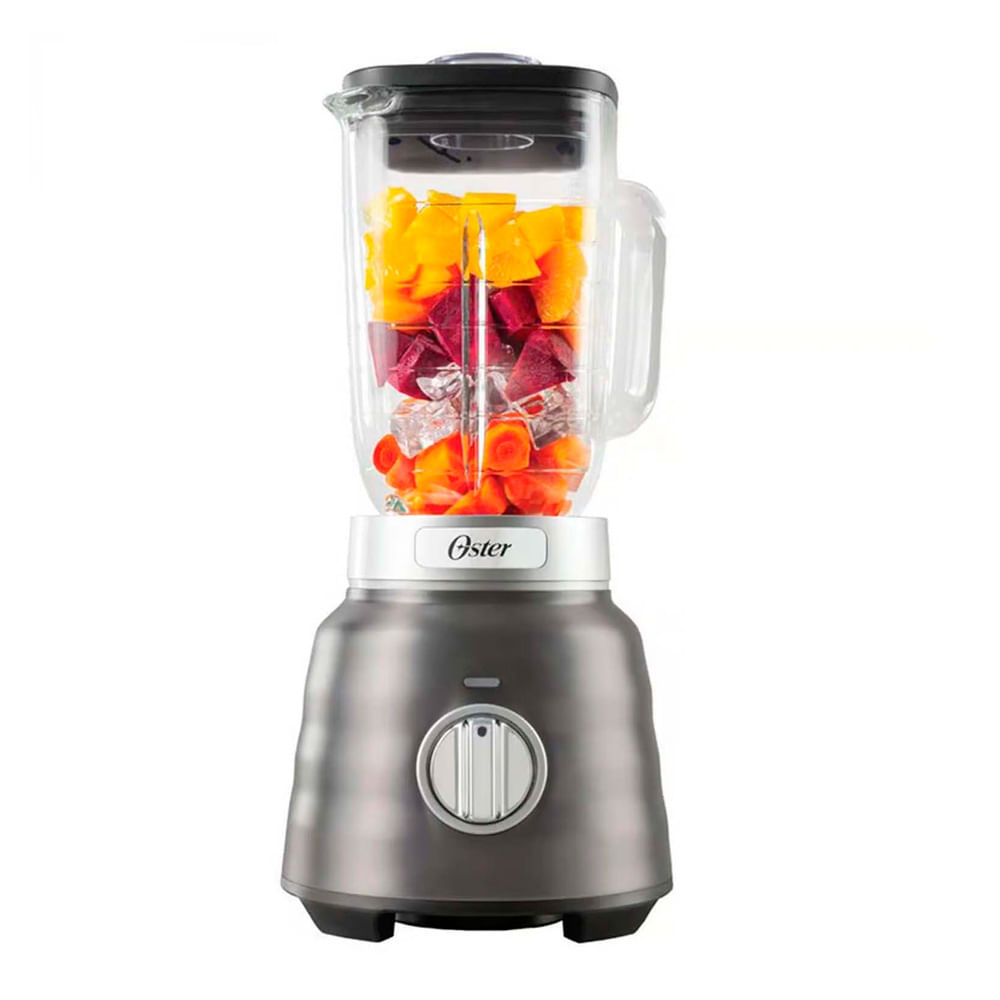 Licuadora reversible Oster Pro Max BLSTPBRGR 1500 w, 2 velocidades, con vaso de vidrio de 1,75 litros, gris