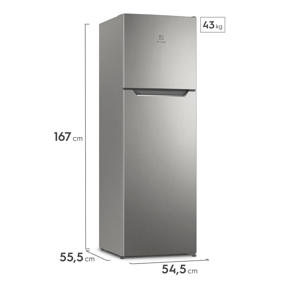 Imagen 2 del producto Refrigerador Electrolux No Frost Top Mount, capacidad 245 litros - ERT28F2P4AS