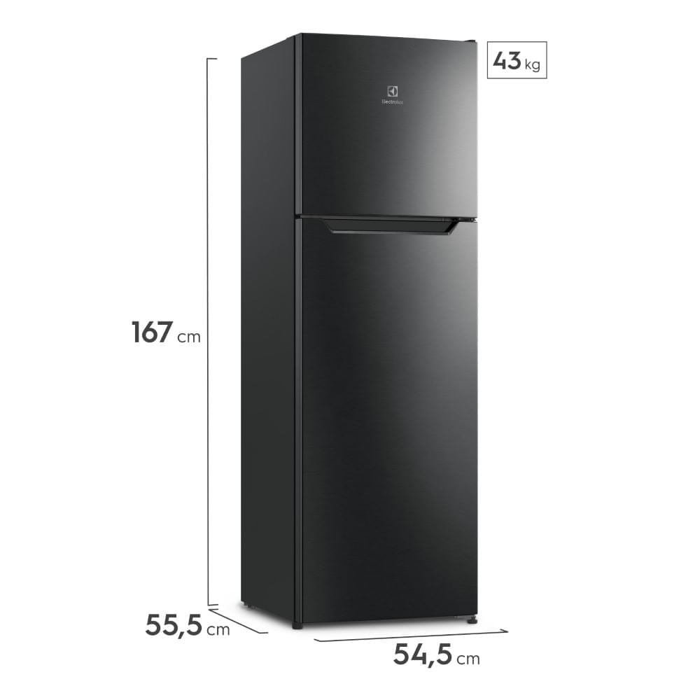 Imagen 2 del producto Refrigerador Electrolux No Frost Top Mount, capacidad 251 litros - ERT28F2P4AB