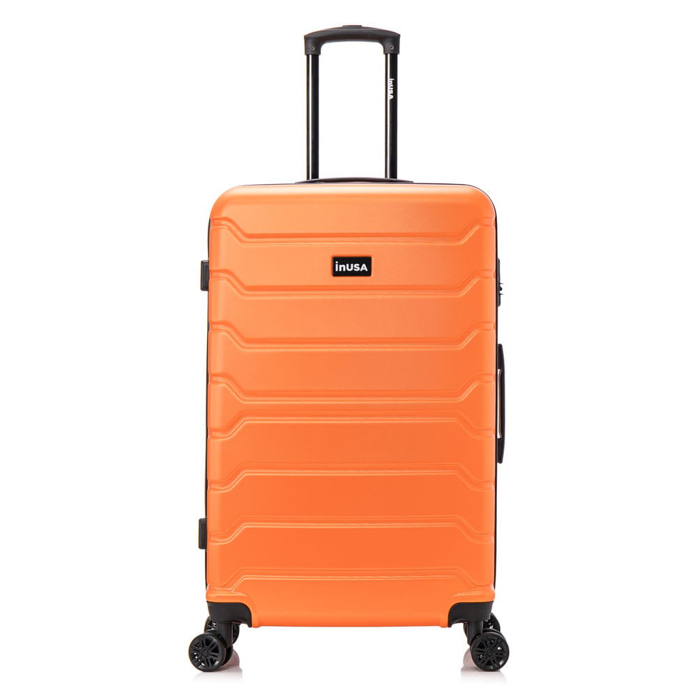 Imagen 2 del producto Maleta de bodega InUSA Trend 28"", 4 ruedas dobles 360°, cerradura de combinación TSA, ABS liviano, naranja