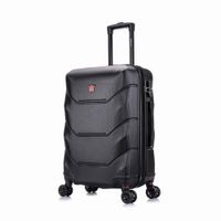 Maleta mediana Dukap, 4 ruedas dobles, capacidad 15 kg, Zonix, negro