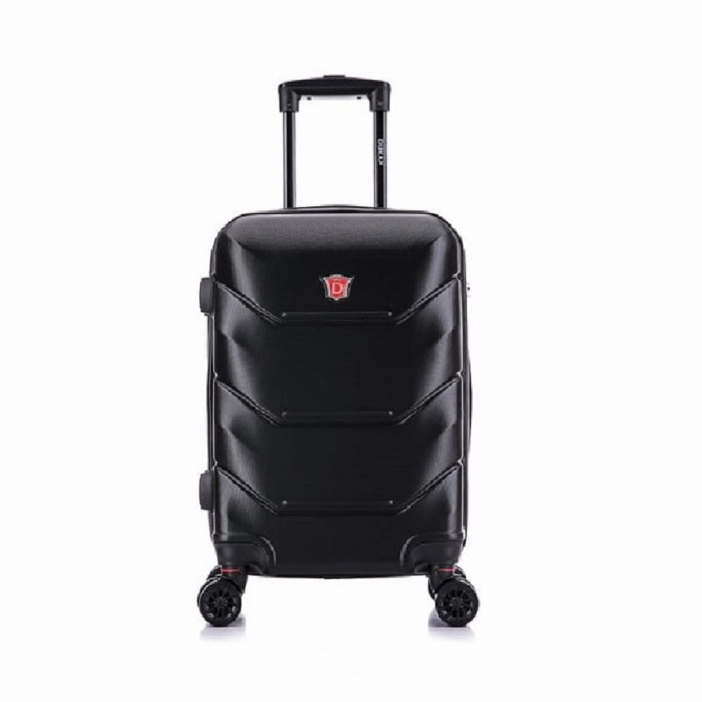 Imagen 2 del producto Maleta de cabina Dukap, 4 ruedas dobles, capacidad 10 kg, Zonix, negro