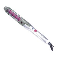 Rizadora de cabello Gama Innova Spirale placas de cerámica, cilindro de 19 mm, rosado y blanco (reempacado)
