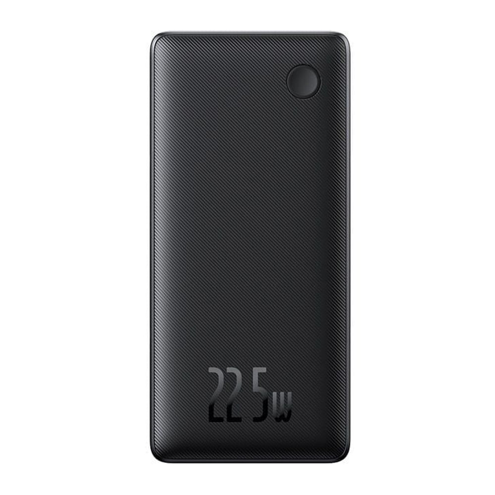 Imagen 1 del producto Batería externa Baseus 10000 mAh, 22.5W, 1 Tipo-C, 1 ligthning, carga rápida, negro