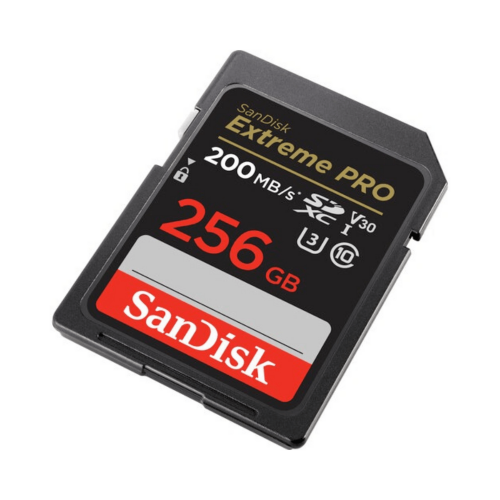Imagen 2 del producto Memoria SanDisk Extreme PRO SD 256GB 200MB/s, UHS-I, C10, U3, V30, Video 4K UHD