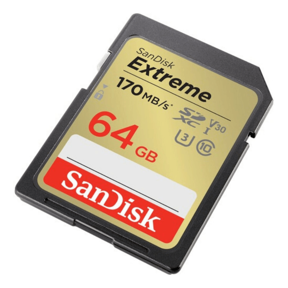 Imagen 2 del producto Memoria SanDisk Extreme 64GB 170MB/s, SDHC UHS-I, Clase 10, U3, V30, 4K UHD