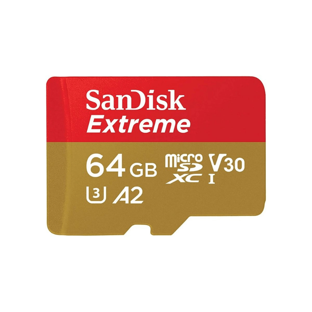 Imagen 1 del producto Memoria Micro SD SanDisk Extreme, A1, 64GB, 170MB/s, video 4K, drones, cámaras de acción