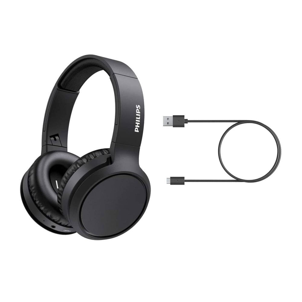 Imagen 2 del producto Audífonos bluetooth on ear Philips TAH5205 micrófono incorporado, máx. 29 horas, control de música y llamadas, negro (reempacado)