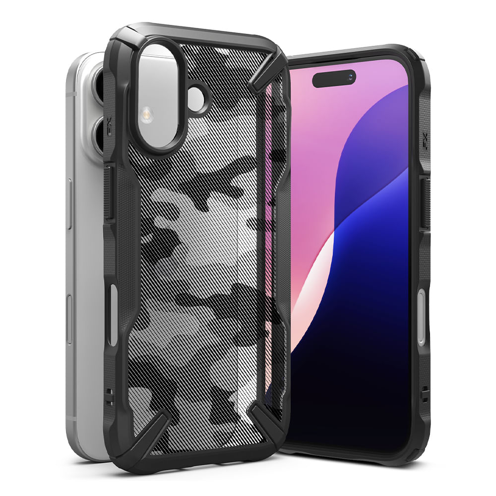 Imagen 2 del producto Case para iPhone 16 Plus fusion X design, camo negro