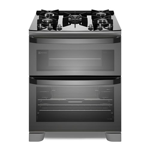 Cocina Electrolux con doble Horno, 5 quemadores, con triple llama 76cm - FE5AD