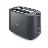 Tostadora eléctrica, 900W, 8 niveles de tostado, 2 ranuras, bandeja recogemigas, negro