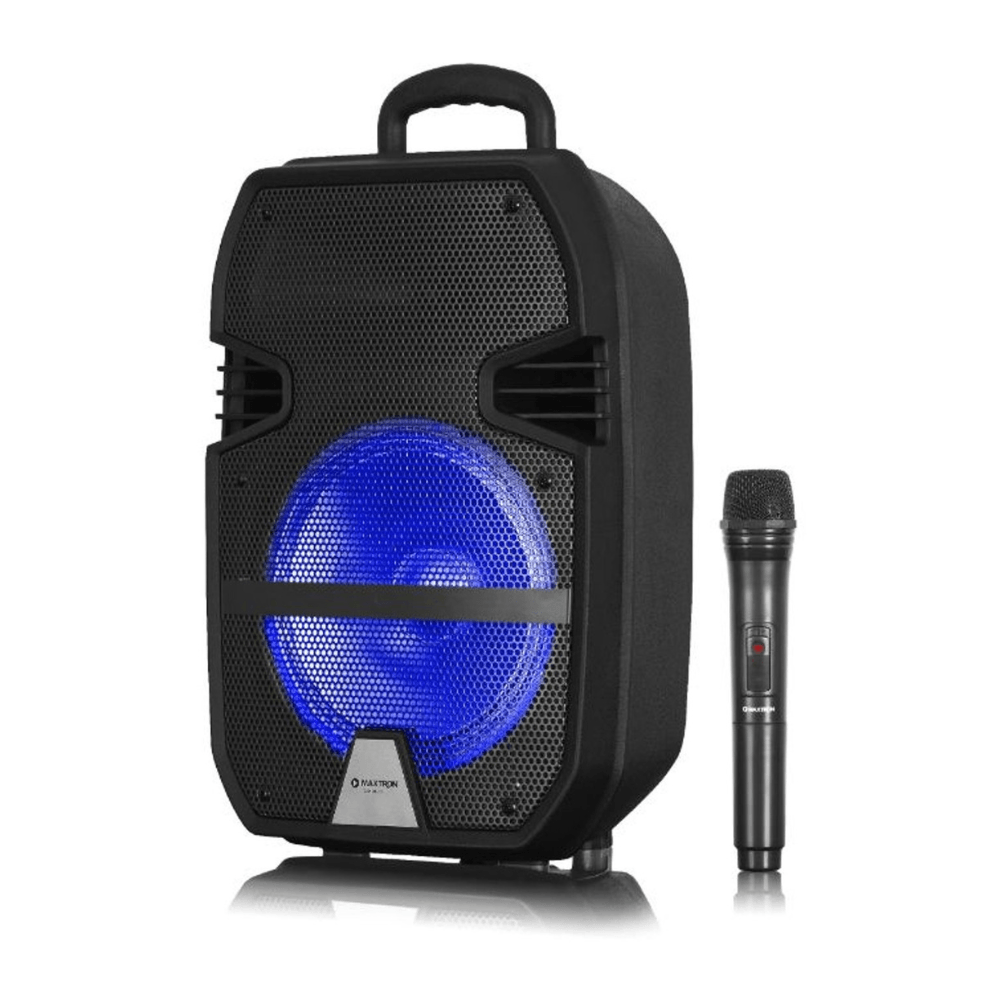 Parlante de torre bluetooth portátil Maxtron Libidum MX321VB, bocina 8", micrófono inalámbrico