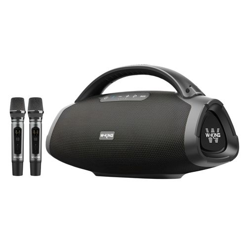 Parlante bluetooth W-KING D20, potencia 200W, resistente al agua IP67, hasta 30 horas de reproducción, negro