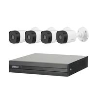 Reacondicionado: Kit de seguridad Dahua 4 cámaras 1080P, dvr 8 ch, disco duro 1TB