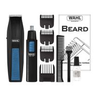 Kit recortador de barba Wahl Beard Battery Trimmer cuchillas rectificadas, 10 piezas, ideal nariz/orejas/cejas (reempacado)