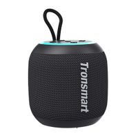 Reacondicionado: Parlante bluetooth Tronsmart T7 mini 15W, resistente al agua IPX7, hasta 18 horas de reproducción, luces led, negro