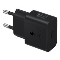 Cargador de pared Samsung USB Tipo-C 25W, negro (reempacado)