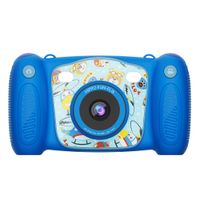 Cámara digital infantil Hippo 0.3MP con juegos, color azul