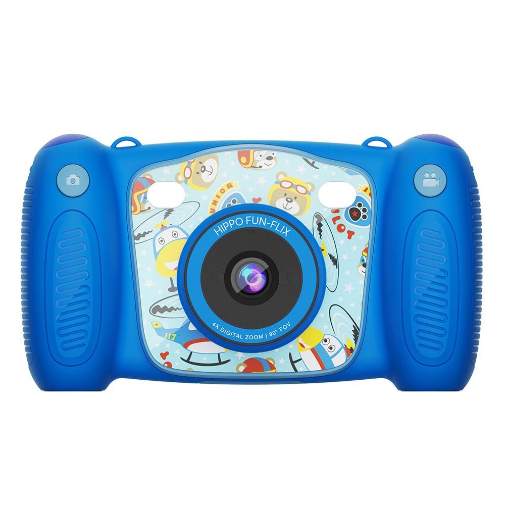 Imagen 1 del producto Cámara digital infantil Hippo 0.3MP con juegos, color azul
