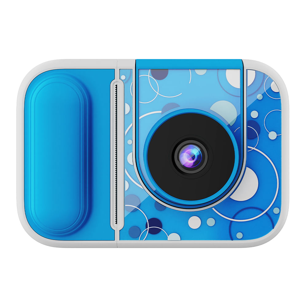 Cámara infantil instantánea Hippo plegable con juegos azul