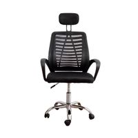 Silla de oficina ergonómica Zenith, carga máx. 100 kg, soporte lumbar, 5 ruedas, negro