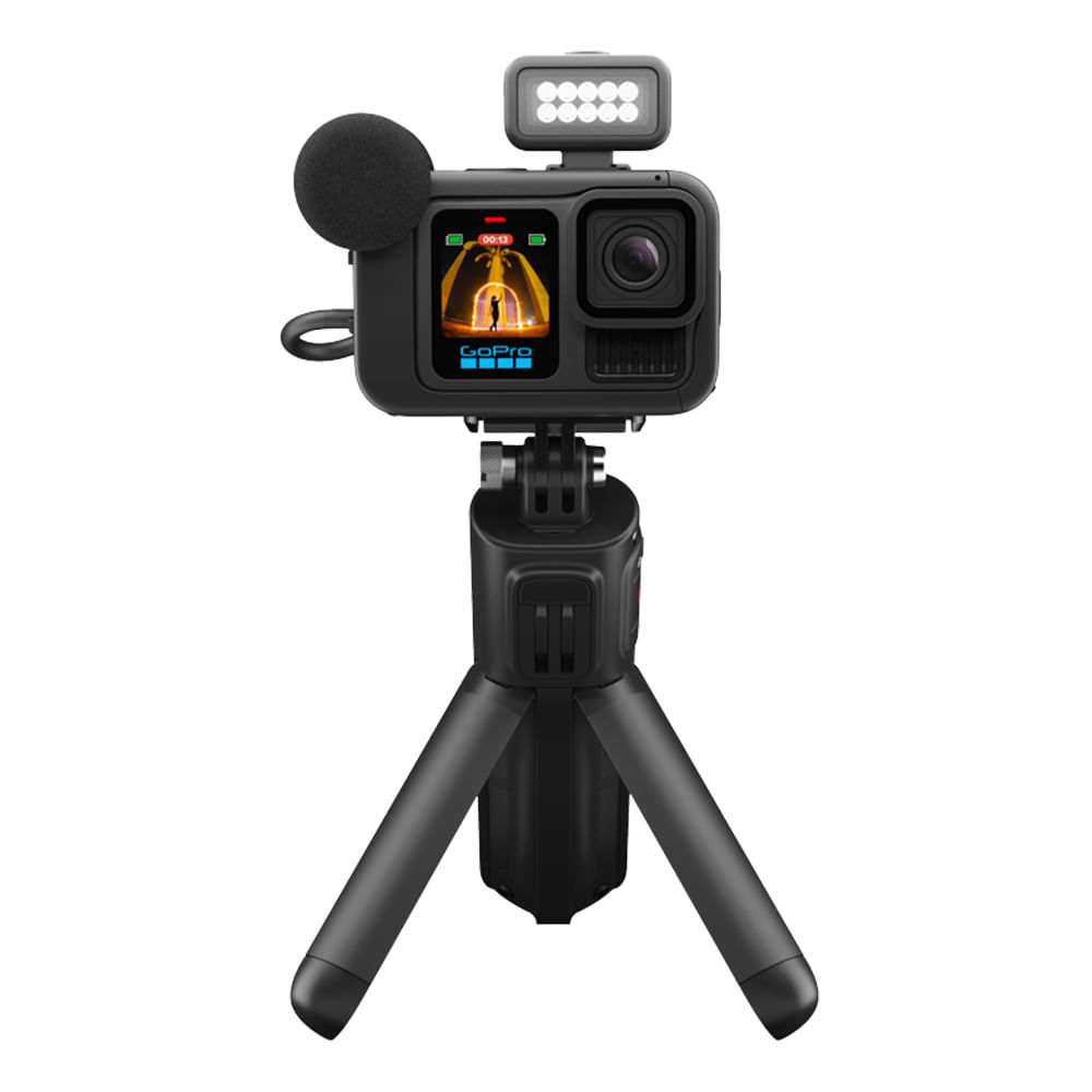 Cámara de acción GoPro Hero 13 Creator Edition grabación en 5.3K, fotos de 27MP, 1900 mAh batería enduro, 180min de batería, HyperSmooth 6.0