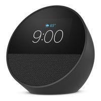 Parlante inteligente Echo Spot (2024) despertador, sonido vibrante y Alexa, negro
