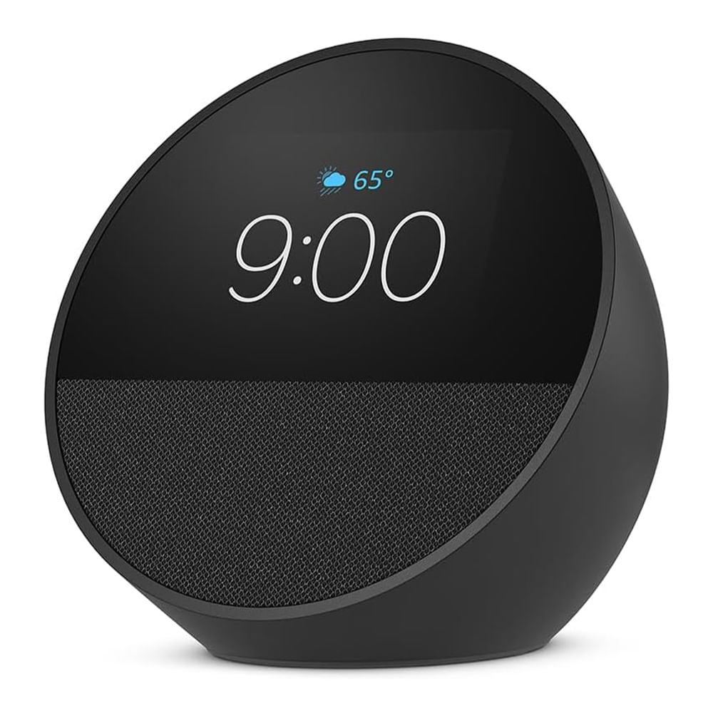 Imagen 1 del producto Parlante inteligente Echo Spot (2024) despertador, sonido vibrante y Alexa, negro