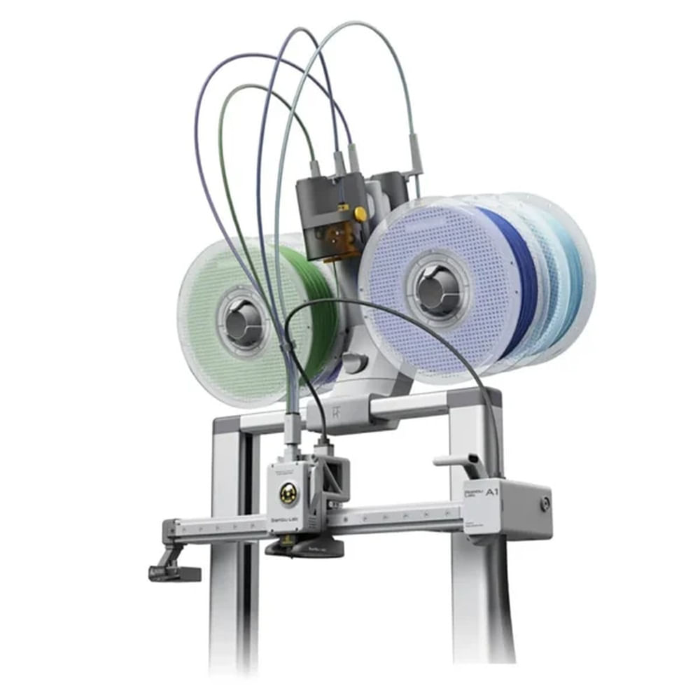 Imagen 2 del producto Impresora 3D Bambu Lab A1 Combo FDM, multicolor, extrusor directo, calibración automática