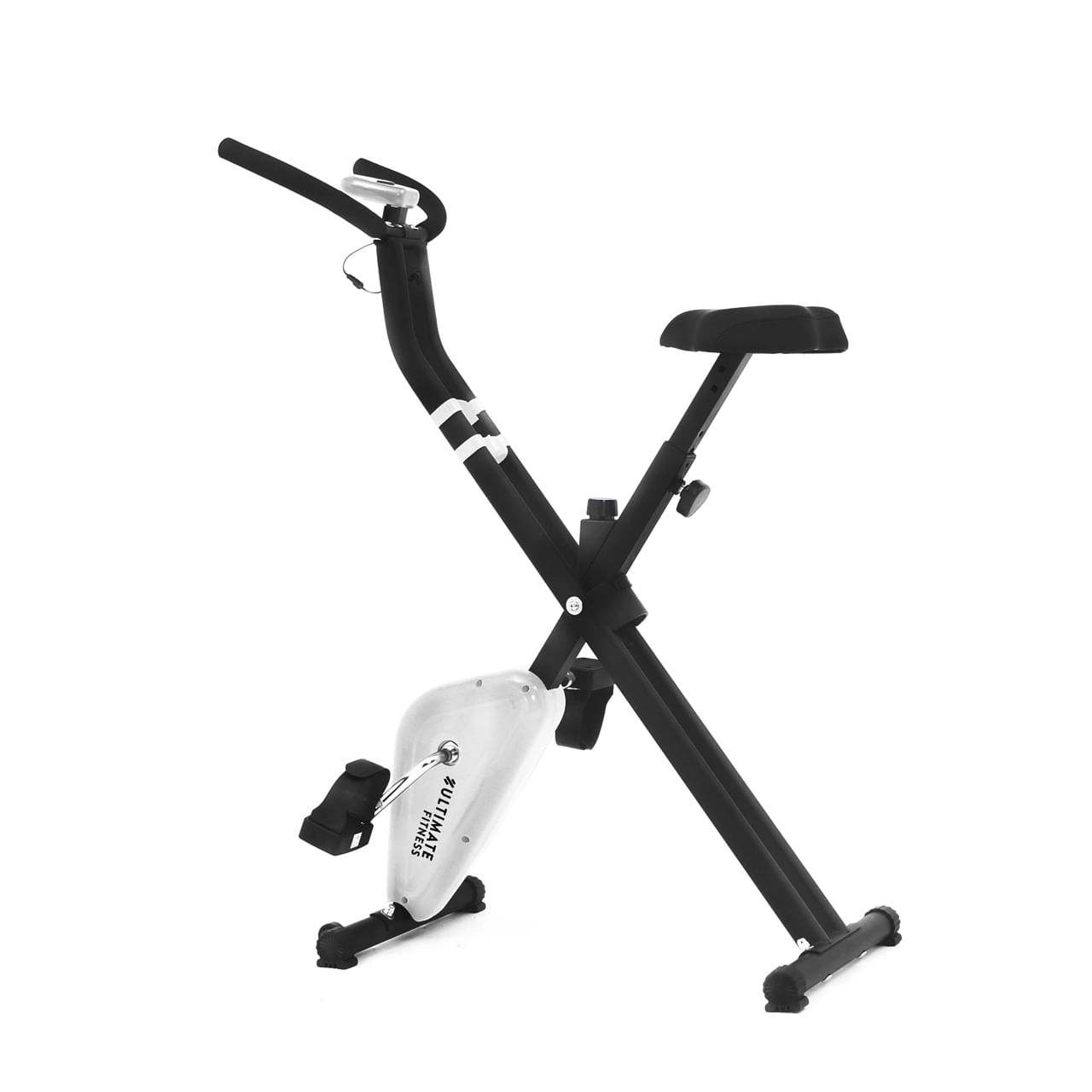 Imagen 2 del producto Bicicleta estática plegable Ultimate Fitness X10 resistencia por fricción, máx. 100kg, negro