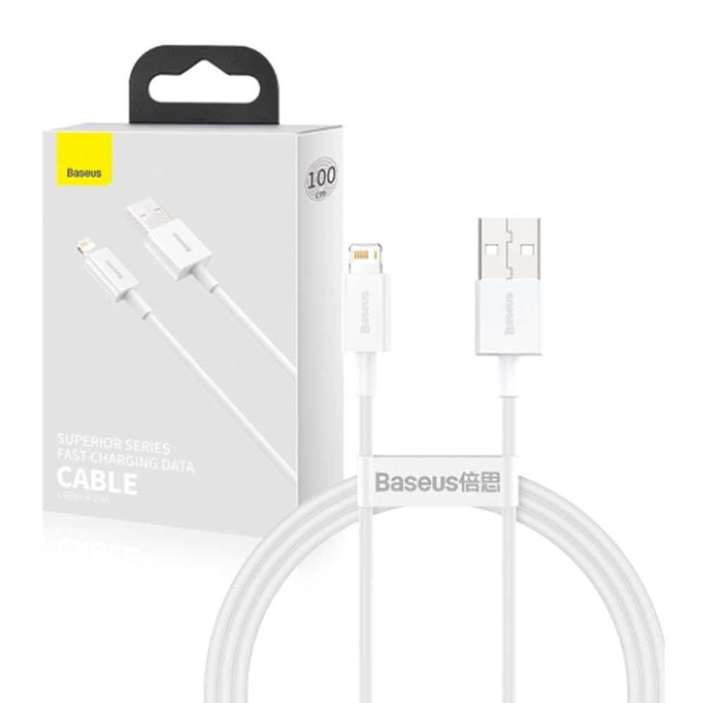 Imagen 2 del producto Cable lightning a usb Baseus Fast Charging 2.4A 2m (reempacado)