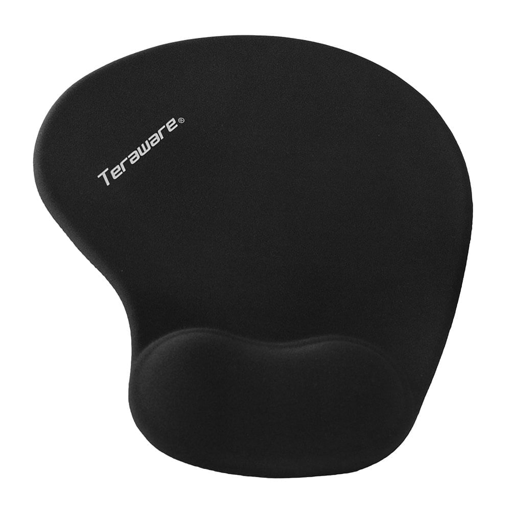 Imagen 2 del producto Mouse pad ergonómico Coolbox Teraware S, medidas 22cm x 19cm, con soporte de muñeca, color negro (reempacado)