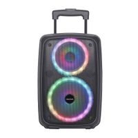 Reacondicionado: Parlante torre Bluetooth Decibel, 50W, Altavoces de 6.5” y 8”, Luces Led, Puerto USB, FM, control remoto