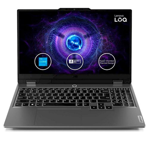 Laptop Lenovo LOQ 15IRX9 I7-13650HX 12GB RAM 512GB SSD 15.6" FHD IPS, FreeDos, gris