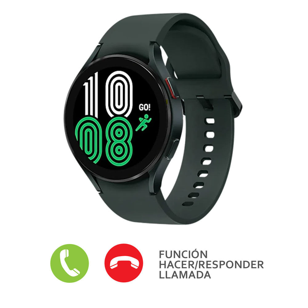 Imagen 2 del producto Reacondicionado: Smartwatch Samsung Galaxy Watch 4 bluetooth, resistente al agua, máx 40 horas, modos deportivos, 44mm, verde