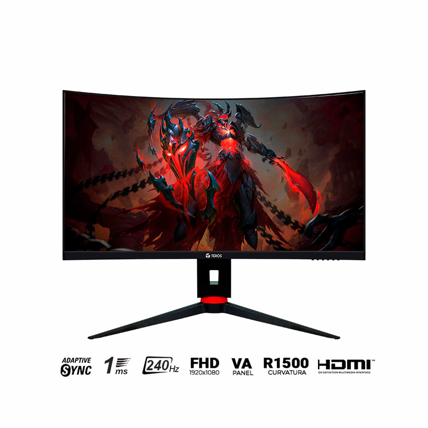 Imagen 2 del producto Monitor Gaming Teros Te-2764G 27"" Curvo Va Fhd 240Hz 1Ms Adaptive Sync