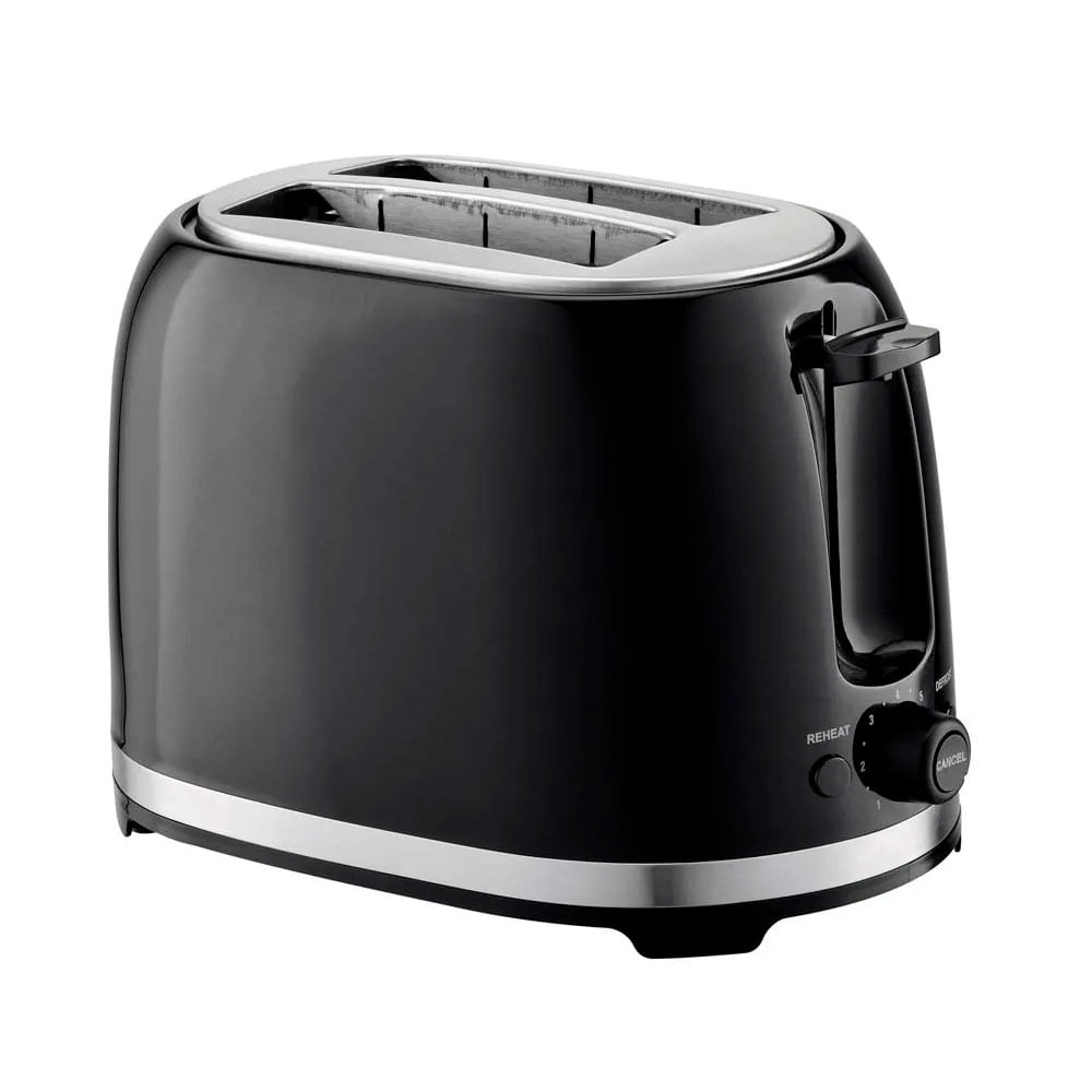 Tostadora Imaco IBT2085N 850w, 2 panes, 7 niveles de tostado, negro
