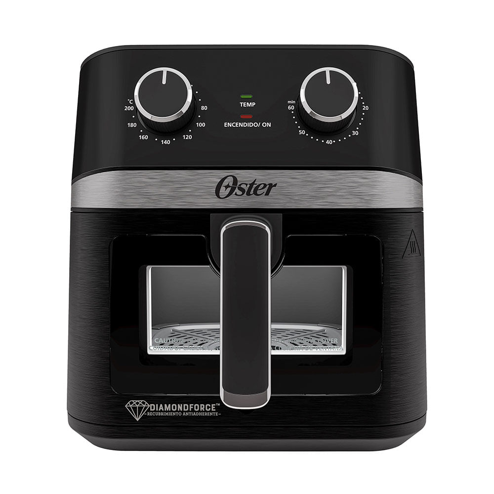 Imagen 2 del producto Freidora de aire manual Oster DiamondForce-CKSTAF60WMDF, capacidad 6 litros, negro