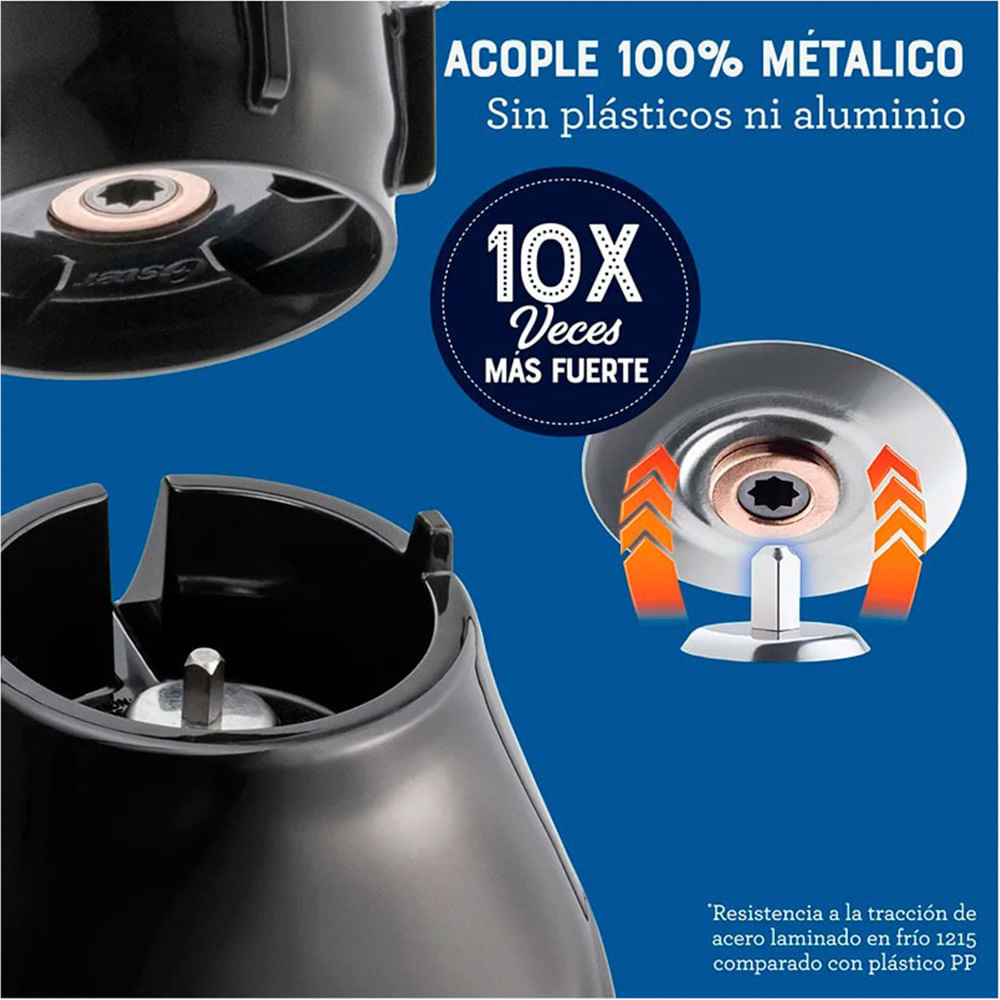 Imagen 2 del producto Licuadora Oster BLSTKAGBPB 800W, 2 velocidades, jarra de vidrio 1.5 litros, pica hielo, negro