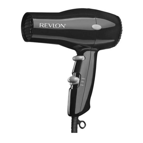 Secadora Revlon Compacta Esencial 1875W, 2 niveles de velocidad, 2 temperaturas, negro