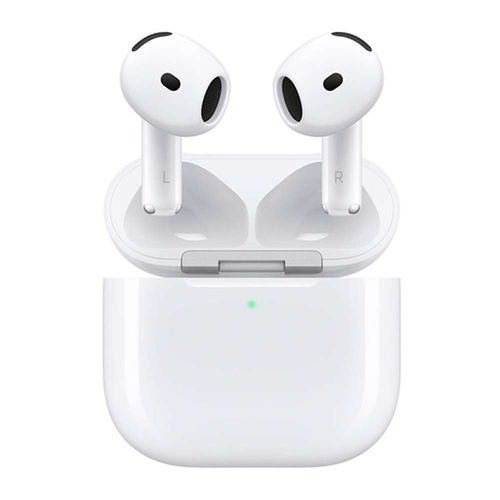 AirPods 4ta Gen Cancelación activa de ruido, resistente al agua IP54, duración máx. 30 horas, con estuche de carga, blanco