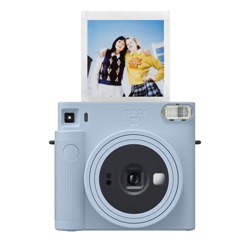 Cámara instantánea Instax Square SQ1 fotos cuadradas, enfoque automático, modo selfie, funciona con 2 baterías CR2, Glacier blue
