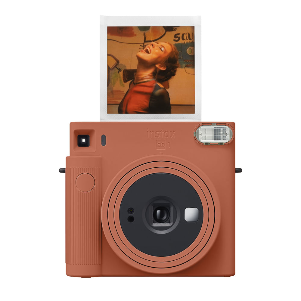 Imagen 1 del producto Cámara instantánea Instax Square SQ1 fotos cuadradas, enfoque automático, modo selfie, funciona con 2 baterías CR2, Terracotta Orange