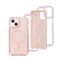 Case para iPhone 13/14 Protección 360°, con Magsafe para carga inalámbrica, rosado