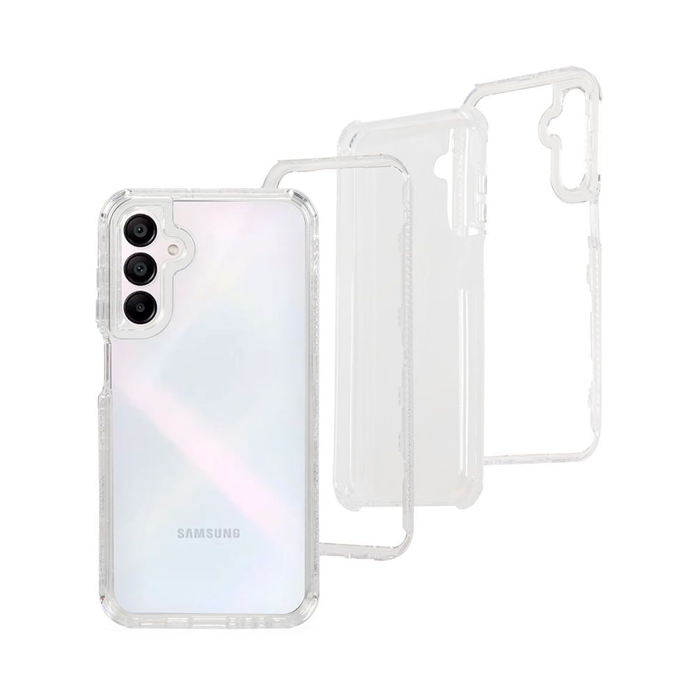 Case para Samsung Galaxy A15 , Protección 360, 3 en 1, transparente
