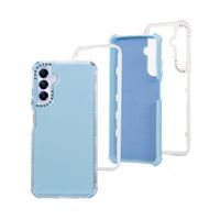 Case para Samsung Galaxy A05s protección 360, 3 capas de protección, celeste